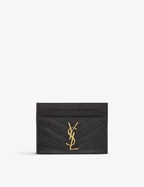 ysl monogram card holder|YSL card holder selfridges.